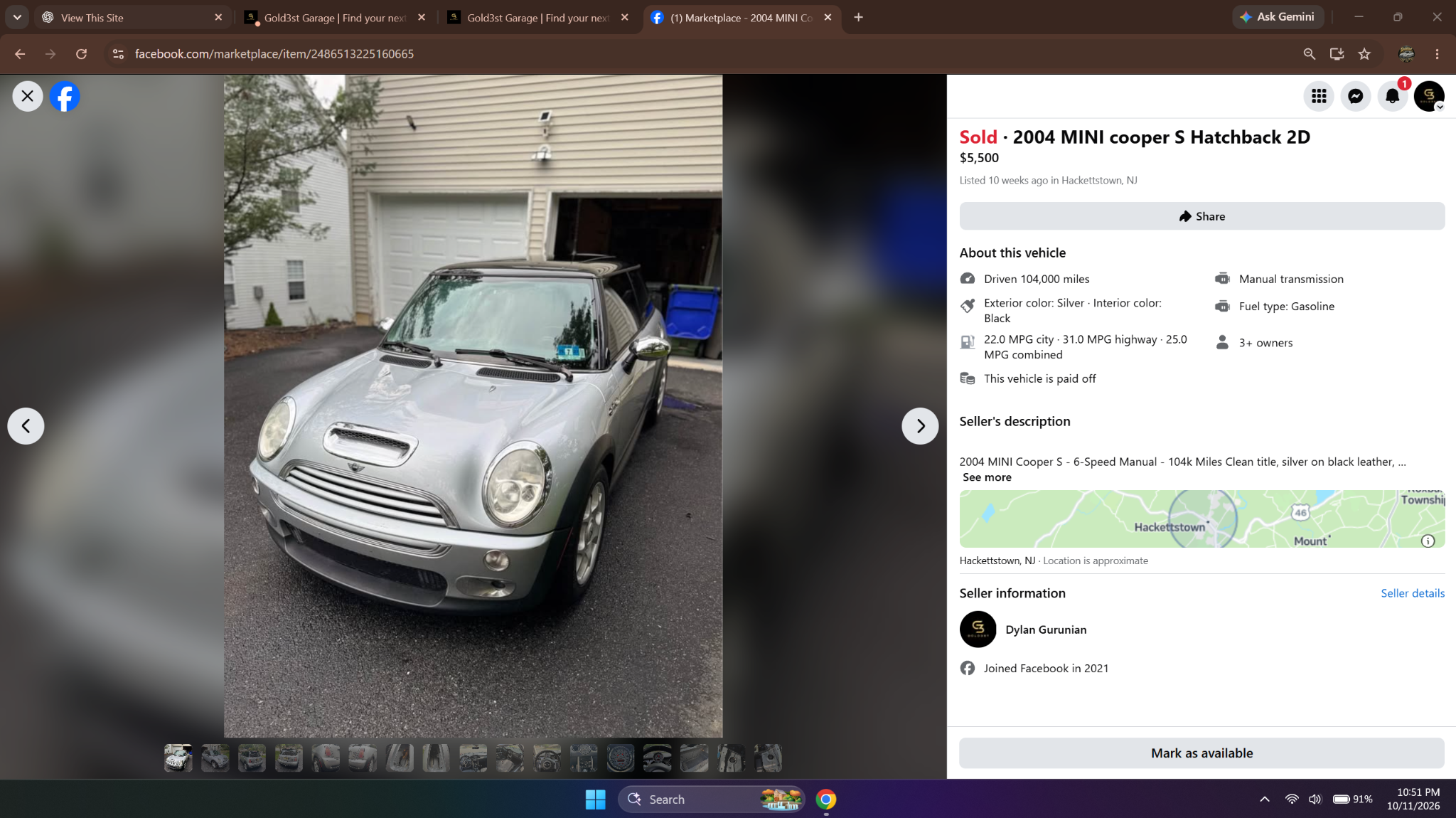 2004 MINI Cooper S — sold vehicle